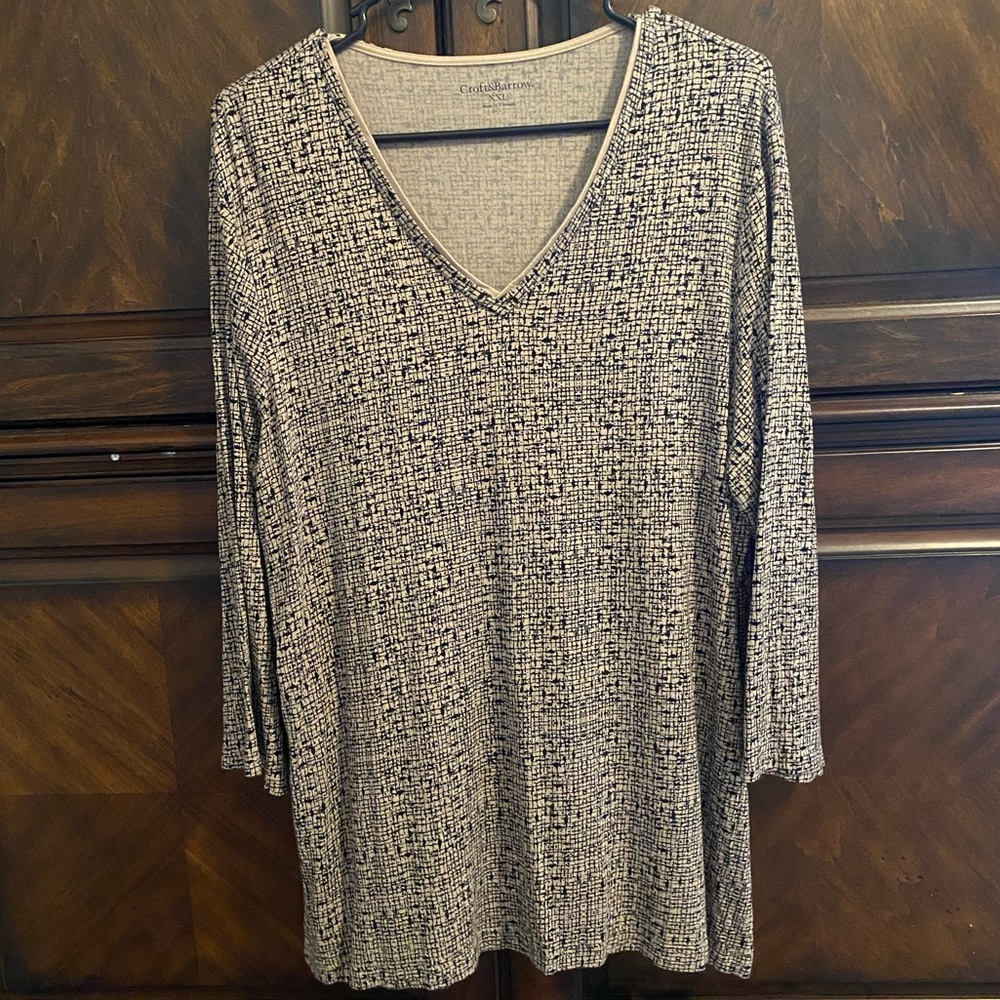 5/$15 Croft Barrow 3/4 Sleeve Blouse